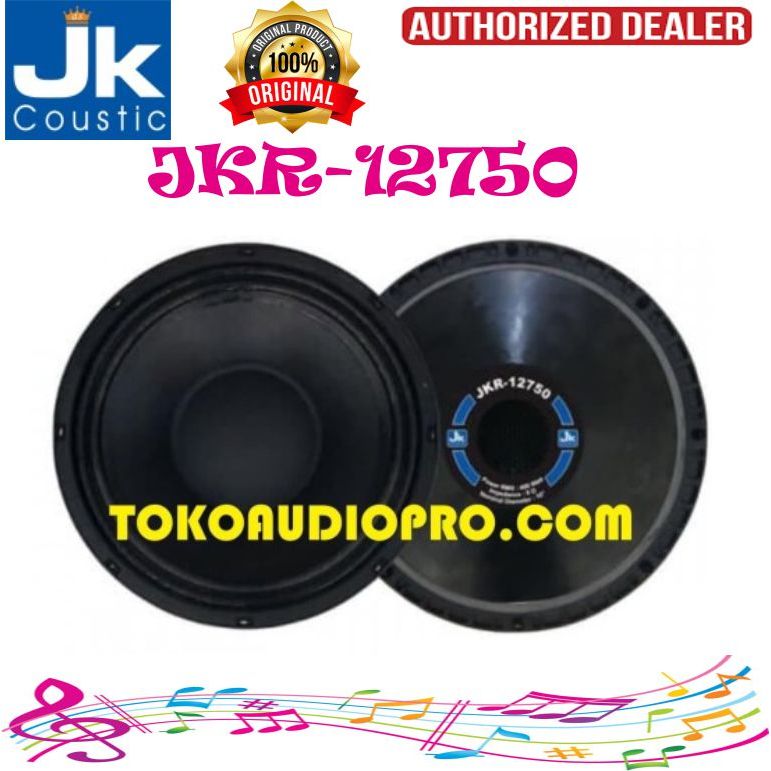Speaker Component Jk Coustic JKR12750 JKR-12750 Component Speaker 12 Inch Original