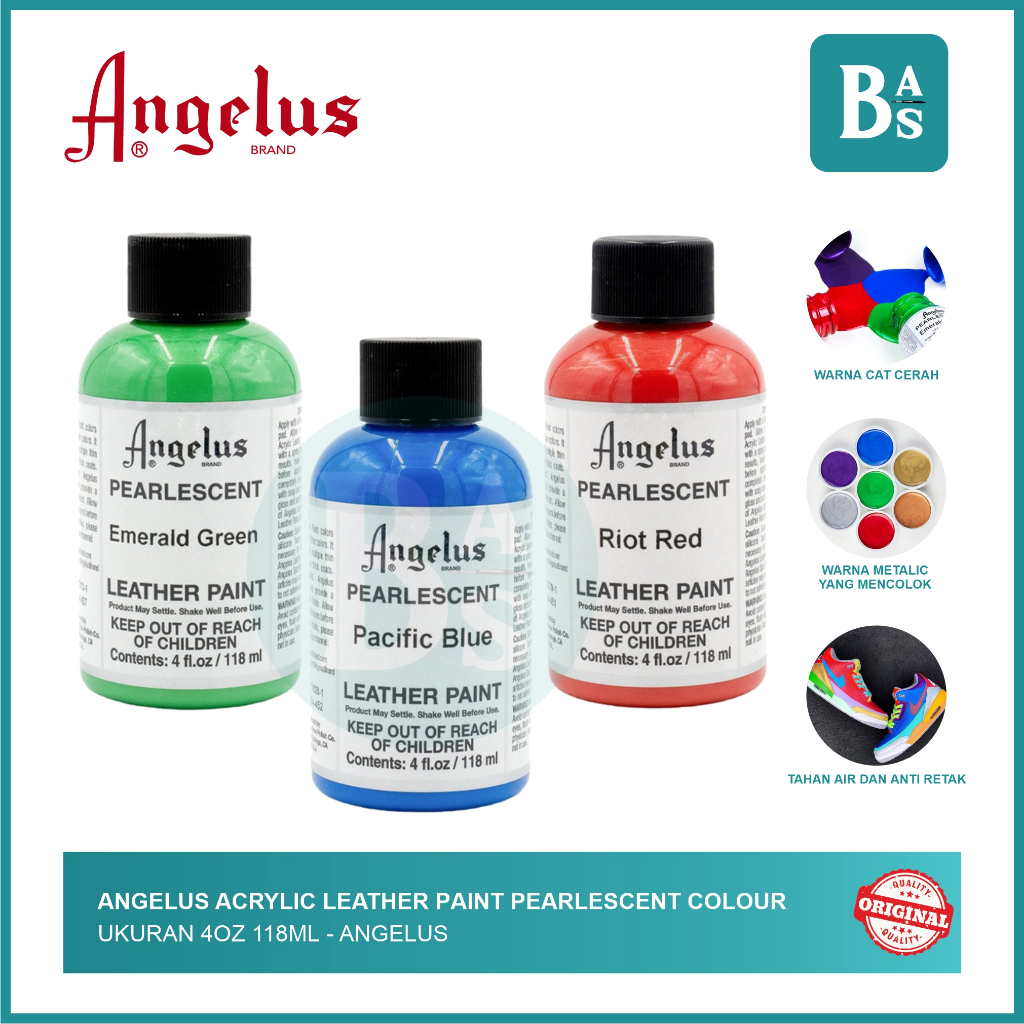 

Angelus Leather Paint Pearlescent Colour 4oz 118ml