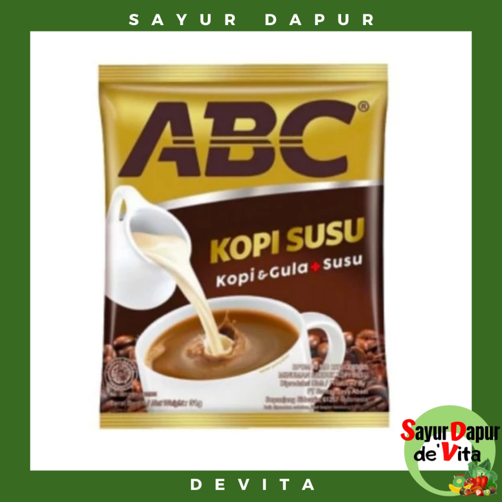 

ABC Kopi Susu Kopi Gula dan Susu 30 gram