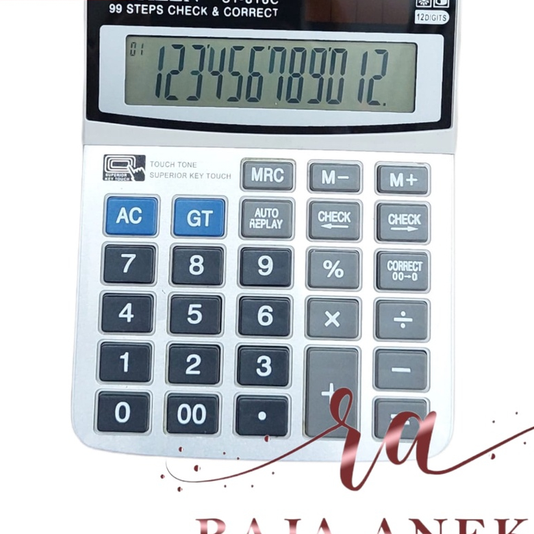 

Calculator SDC 816C 816 C KALKULATOR 12 DIGIT CHECK DAN CORRECT