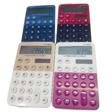 

Calculator SDC 1000 ii ct 1000ii CT-1000ii Kombinasi 2 Warna 12 digit check and correct automatic replay