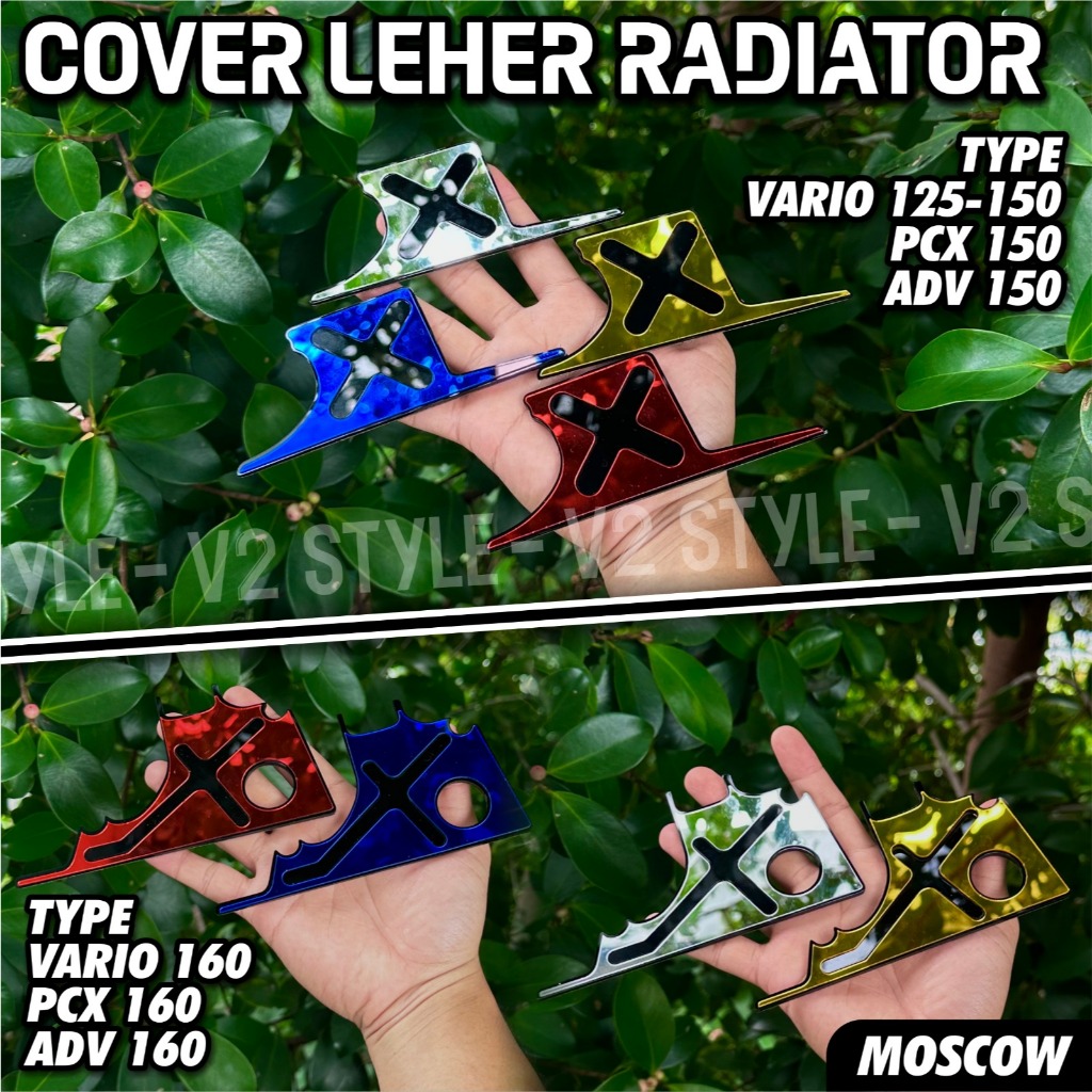 GARNISH COVER LEHER RADIATOR HONDA STYLO 160 VARIO 125 150 160 ADV 150 160 PCX 150 160 AKSESORIS MOT