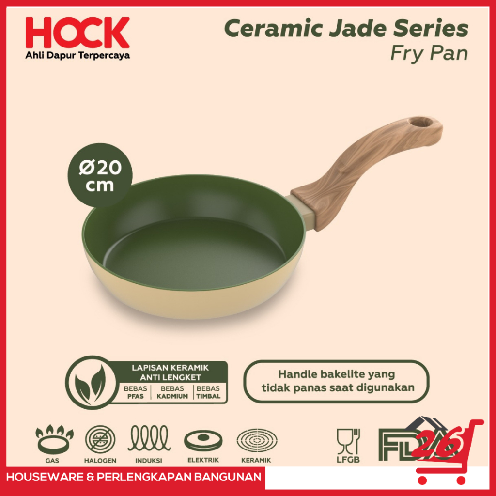 HOCK Fry Pan Ceramic Jade Series