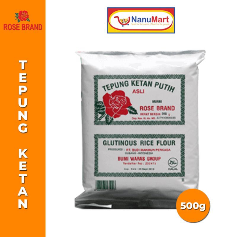 

Rose Brand Tepung Ketan Putih Asli Glutinous Rice Flour 500g