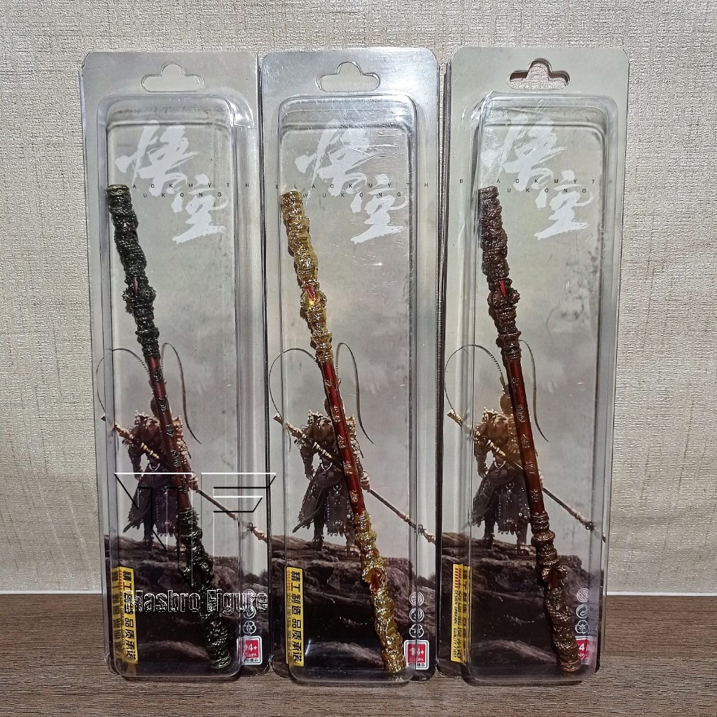 Black Myth Sun Wukong TOYA SAKTI TONGKAT GOKONG Pajangan Aksesoris 22 CM