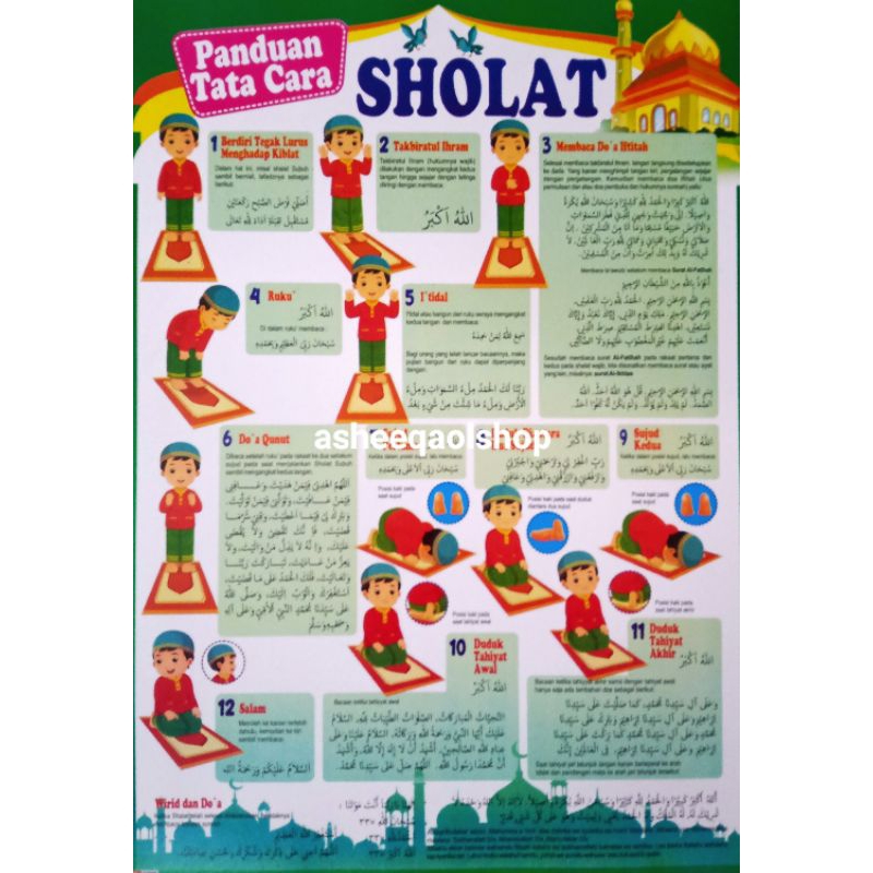 Poster EDUKASI MURAH.. TATA CARA SHOLAT