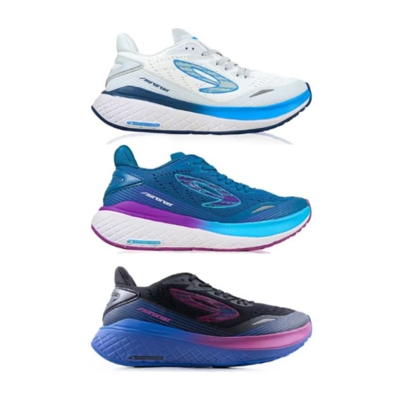 910 NINETEN Aurorun Sepatu Running Original Sport Lokal Free Kaos Kaki