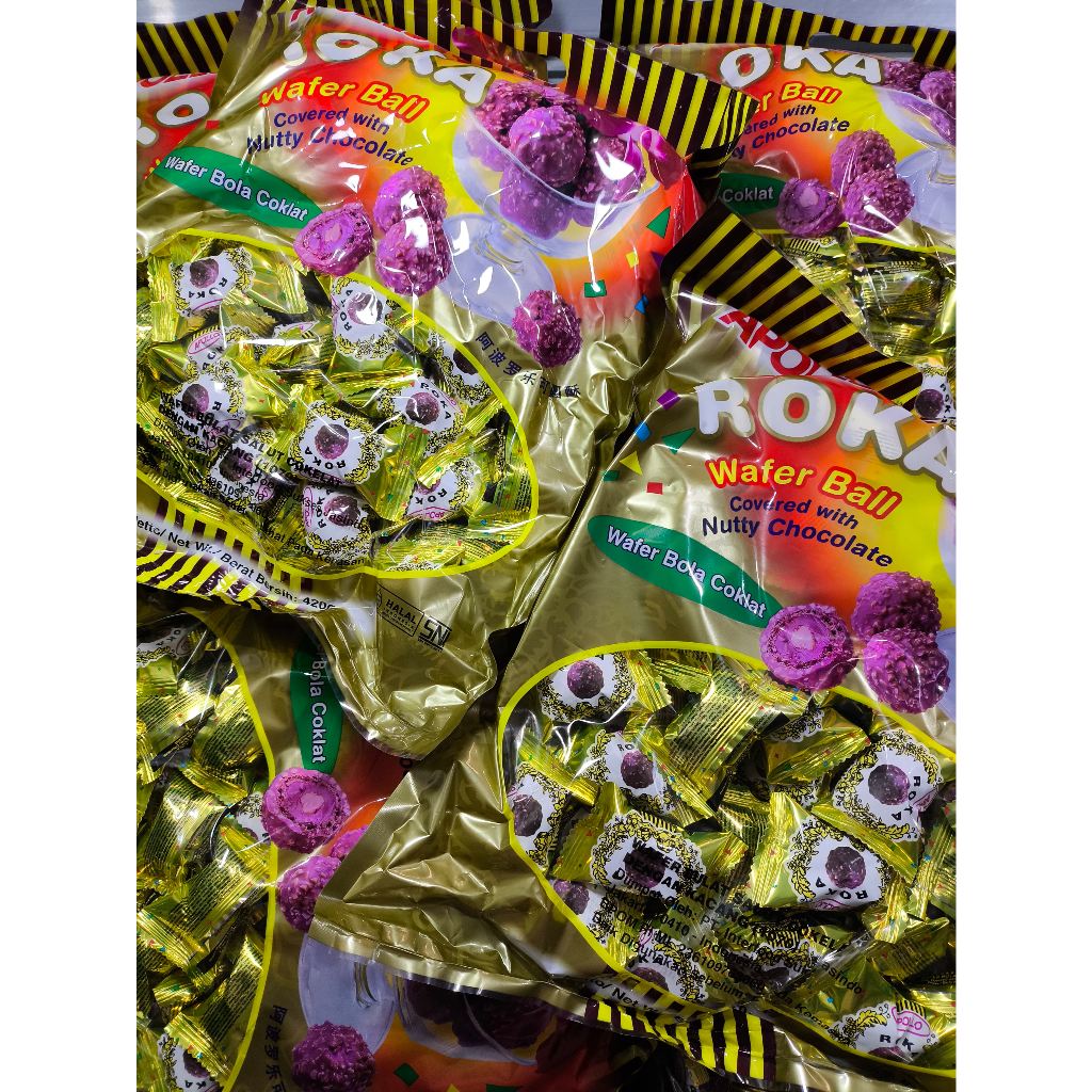 

ROKA APOLLO 50 PCS WAFER BALL COKLAT IMPORT