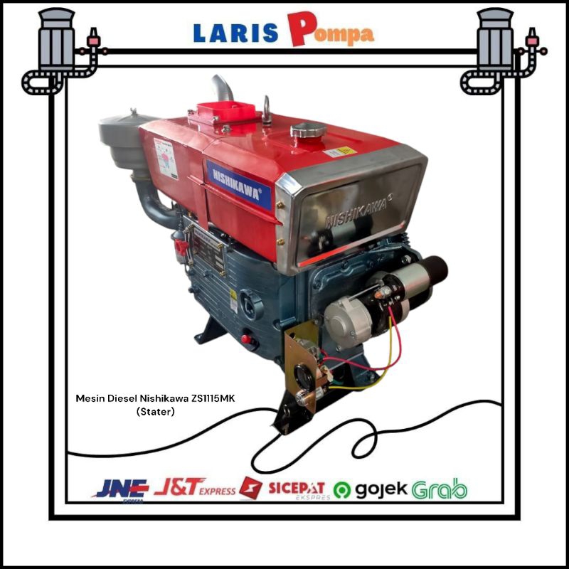 Mesin Diesel Nishikawa ZS1115MK (Stater)