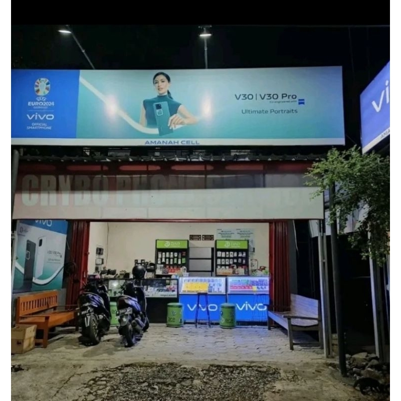 Billboard 1 sisi+ lampu sorot 100cmx400cm