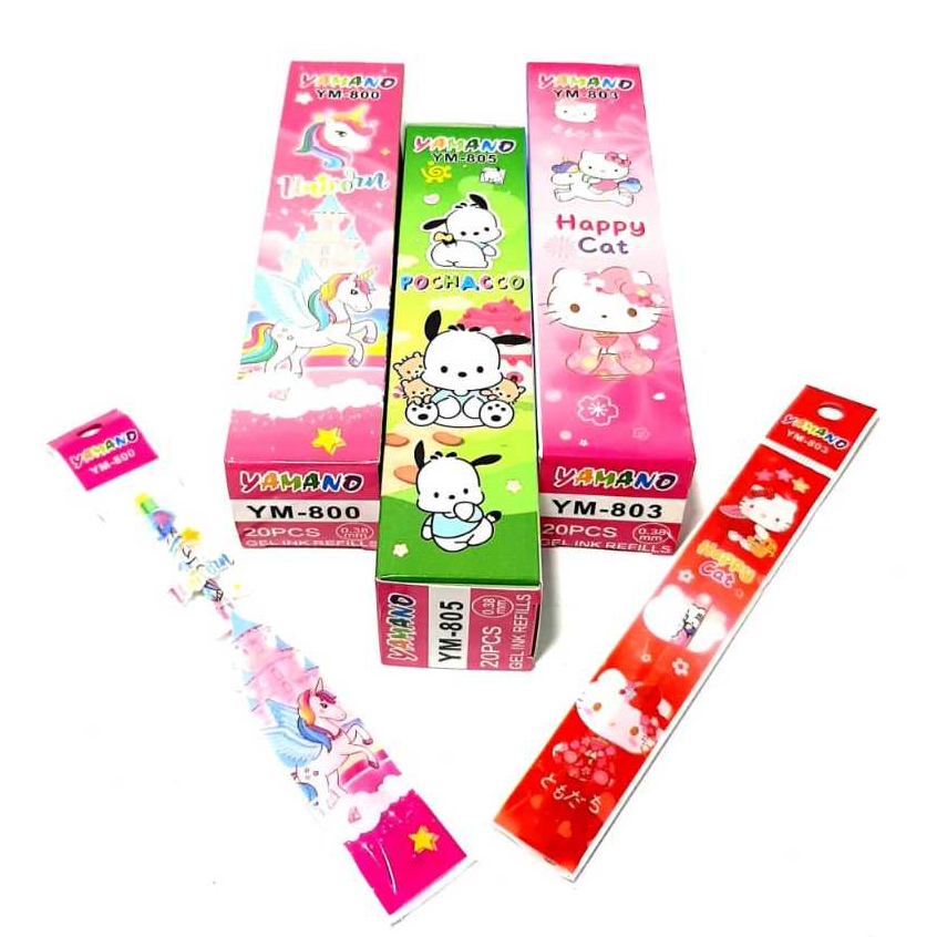 

Harga Grosir (1kotak / 20 pcs ) Refill ISI Ulang Pulpen Gel 0.38mm SQUEEZY YAMANO YM-800
