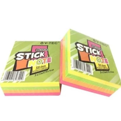 

V tec sticky notes kertas tempelan SN 320 76x76 4 warna 320 lembar