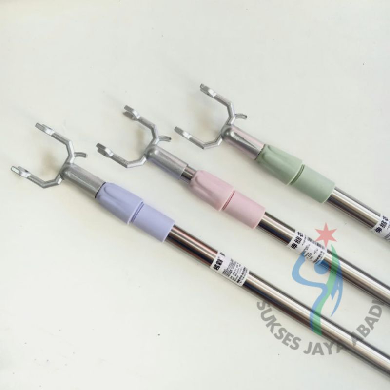 Tongkat Ambil Baju / Gala Baju / Gotek / Gothek / Tongkat Baju Warna Pastel