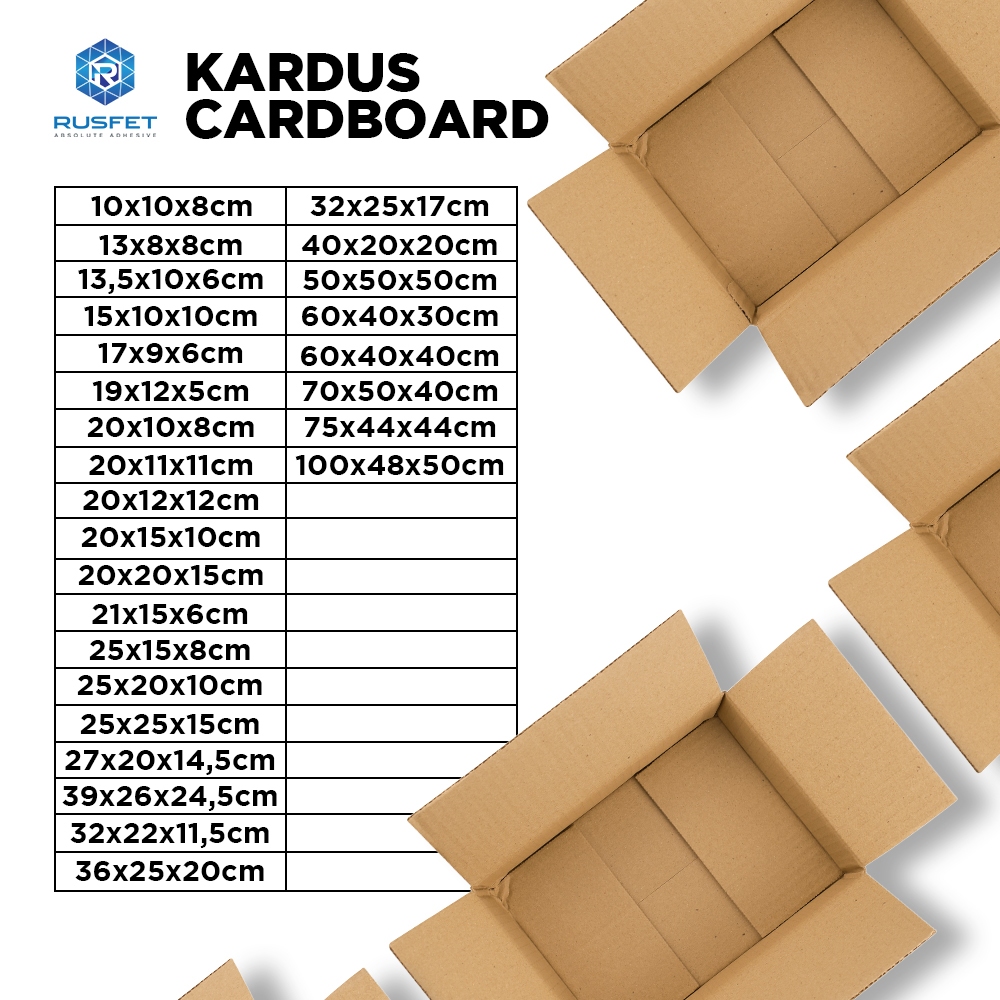 Kardus Packing Box Dus Kotak Packaging Polos tebal