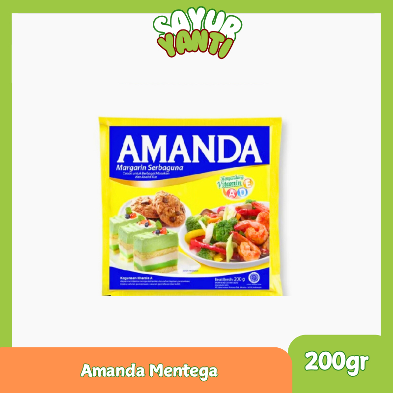 

Amanda Margarine Serbaguna 200gr - Sayur Yanti