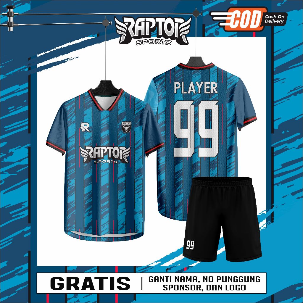 Jersey Futsal Full Printing Bebas Custom Design (BISA SATUAN)