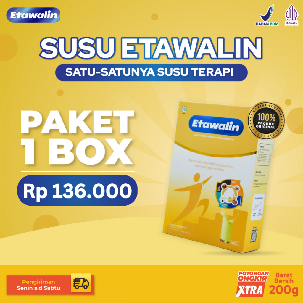 

Etawalin Herbal Original Atasi Asam Urat Nyeri Sendi 1 Box