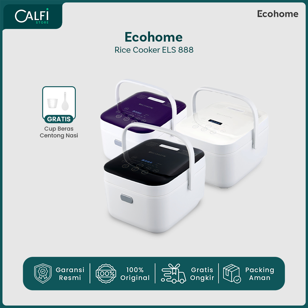 ECOHOME Low Carbo Rice Cooker ELS-888 - Multi Cooker Garansi Resmi