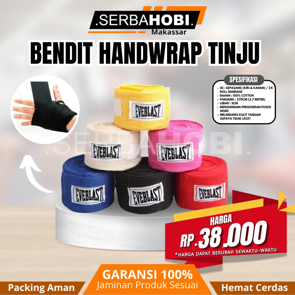 Bendit Handwrap Tinju / Handwrap Boxing Berkualitas / Handwrap Tinju Termurah