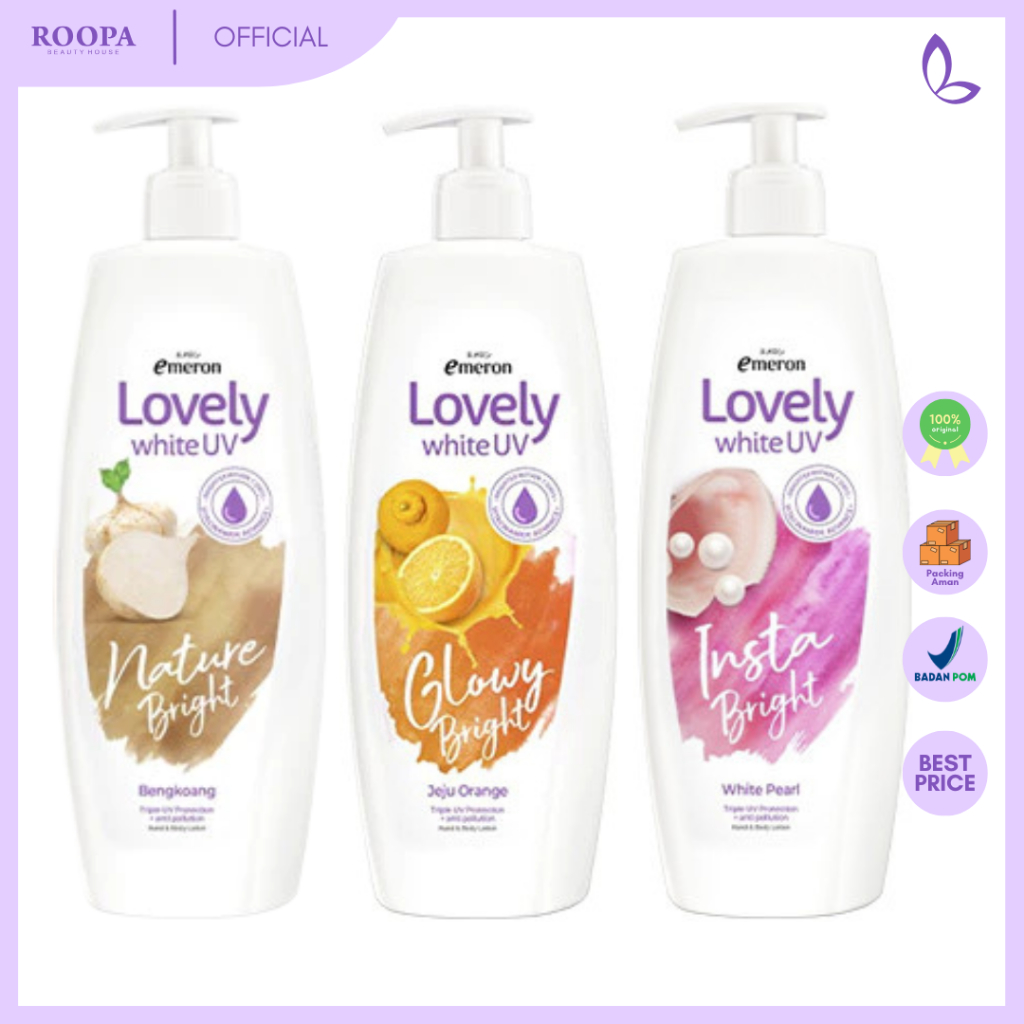 EMERON Lovely White Body Lotion | Glowy Bright | Insta Bright | Nature Bright