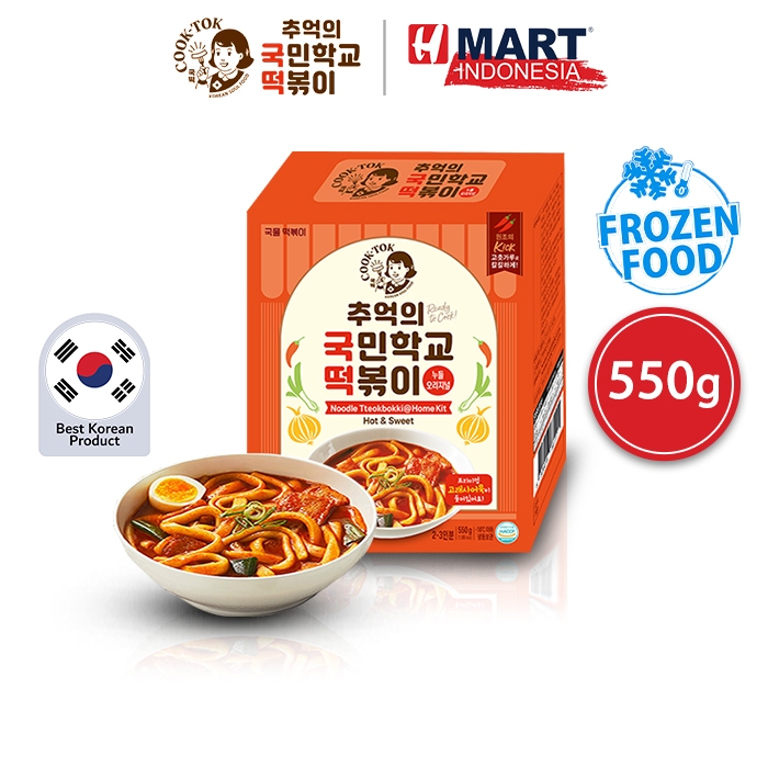 

COOK-TOK Noodle Tteokbokki @Home Kit Hot & Sweet - Mie Topokki Rasa Pedas & Manis 550g