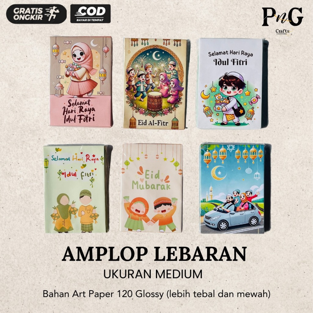 

[Beli 4 Gratis 1] Amplop Lebaran Ilustrasi Lucu [ISI 10]