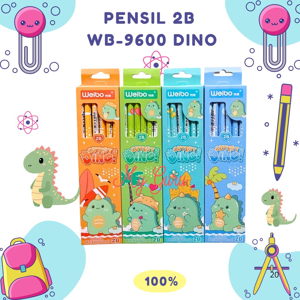 

[PAK] FANCY PENSIL 2B WEIBO LUCU / PENSIL KARAKTER LUCU [ISI 12PCS]