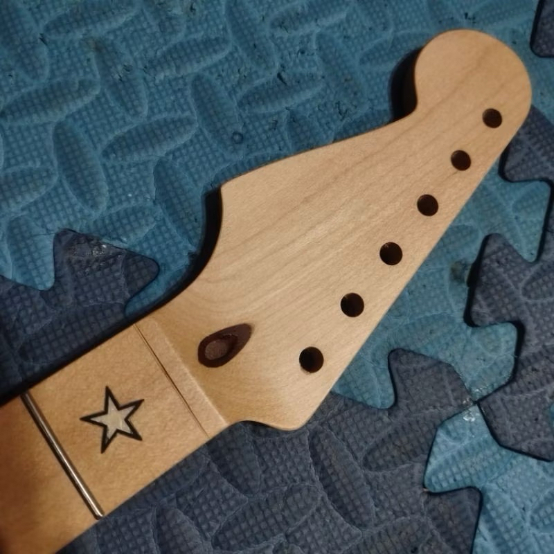 Neck Gitar Stratocastet Model Richie Samb0ra Reverse Headstok Semi Updown