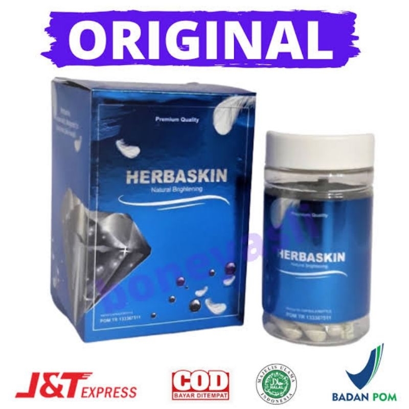 Herbaskin Original 100% Herbal Suplemen Kecantikan Pemutih Badan Herbal BPOM