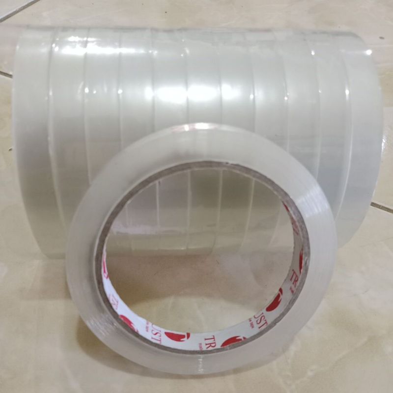 

Lakban Bening Merk Trust uk. 1/2inch
