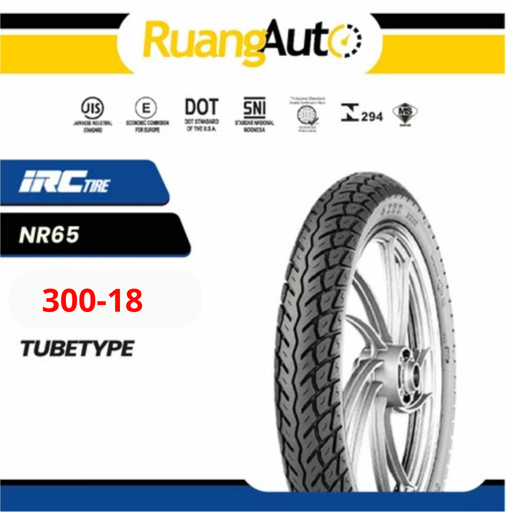 Ban IRC NR65 RING 18 Ukuran 300-18 Tubetype