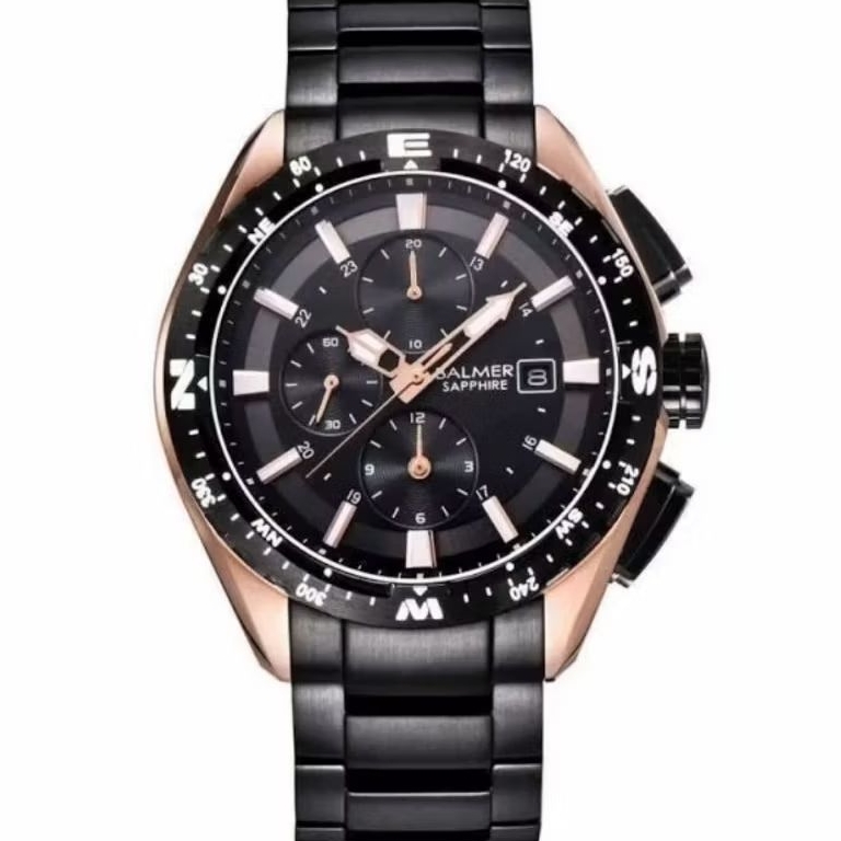 JAM TANGAN BALMER ORIGINAL RANTAI  BEST SELLER CHRONOGRAPH