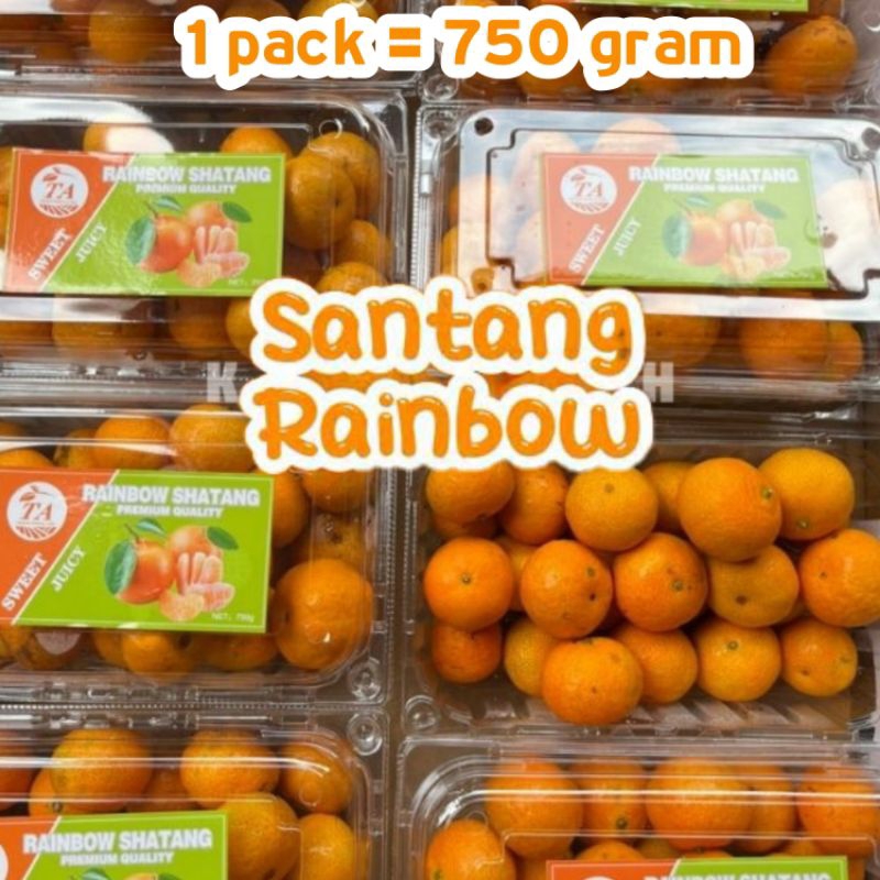 

RB JAMIN MANIS FRESH - Jeruk Shantang Rainbow 750 gram Tanpa biji