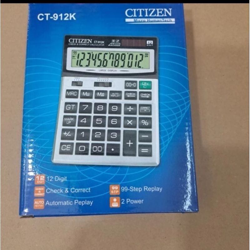 

KALKULATOR DAGANG 12 DIGIT CT 912