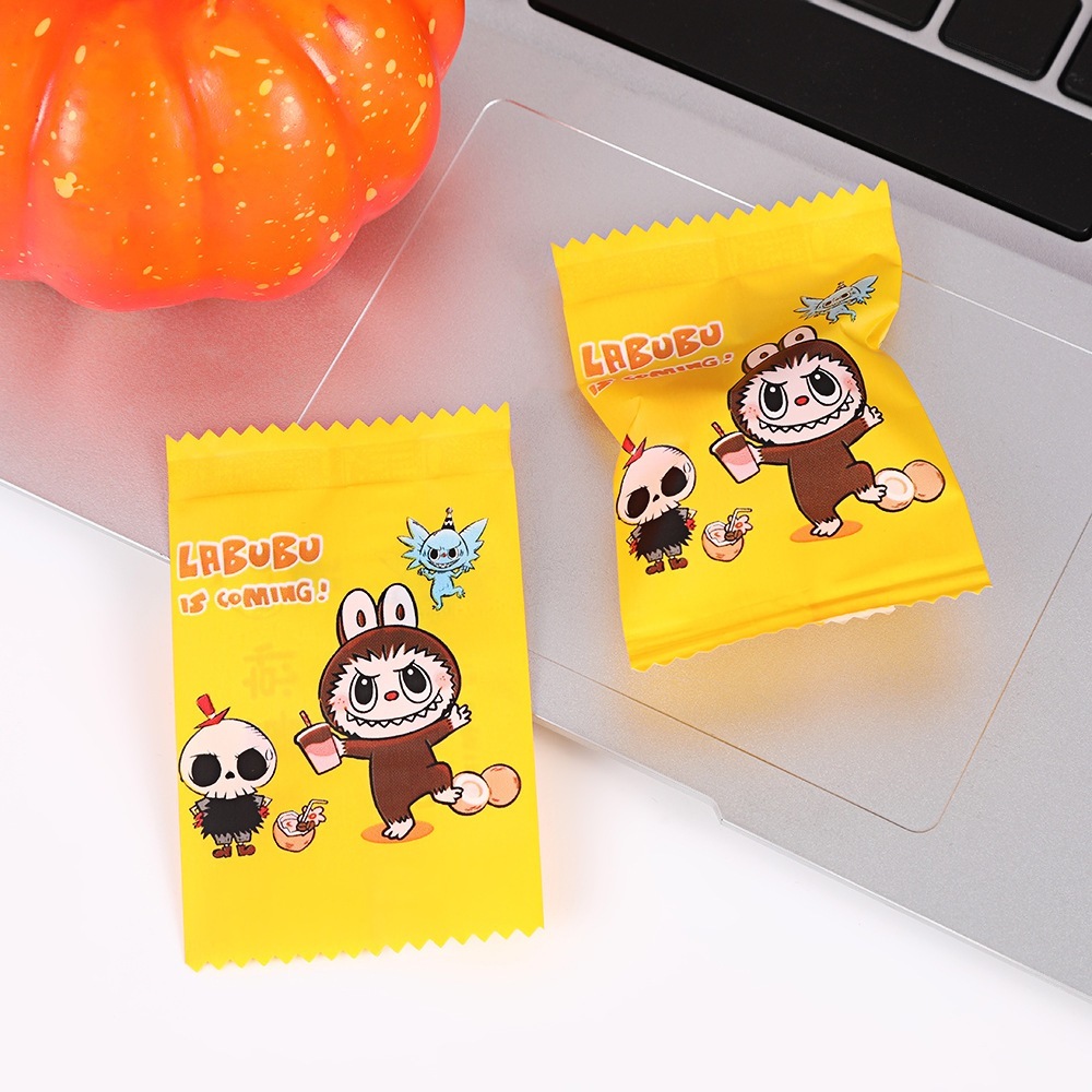 

Ukf5Pc6F4H (Kuliner.Kita) 100 Pcs Plastik Mini 4X6 Cm Plastik Permen Nougat Snack Cookies/ Plastik