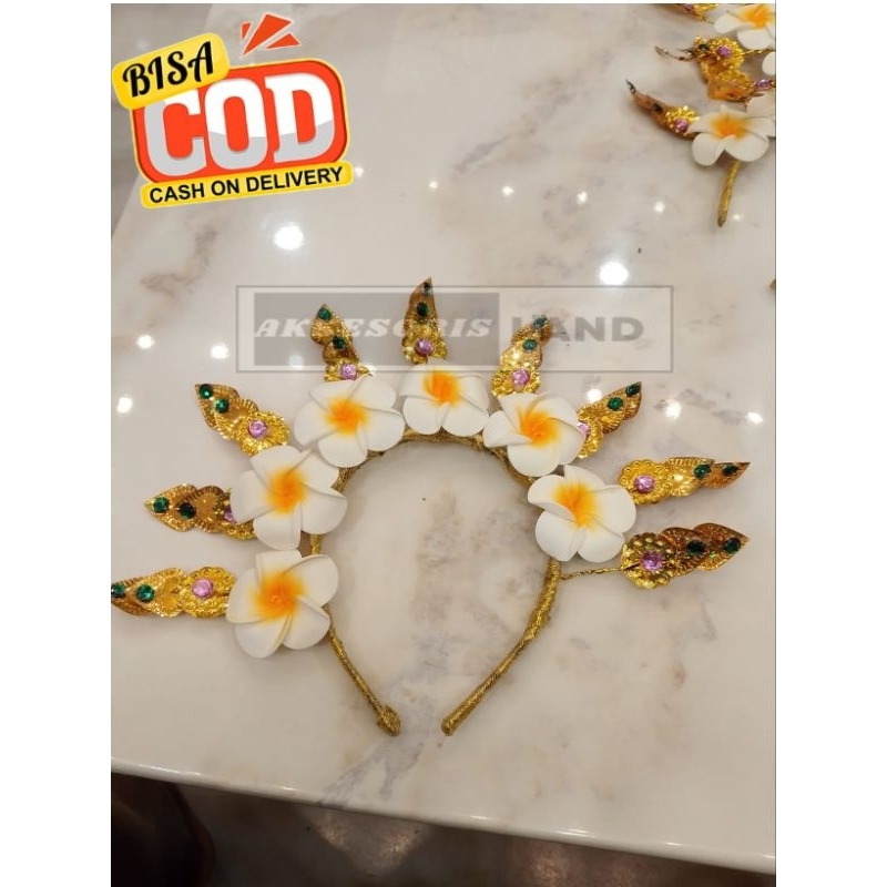 Mahkota Nagin Motif Bunga Kamboja, Mahkota Pengantin, Mahkota Pengantin Anak - Dewasa