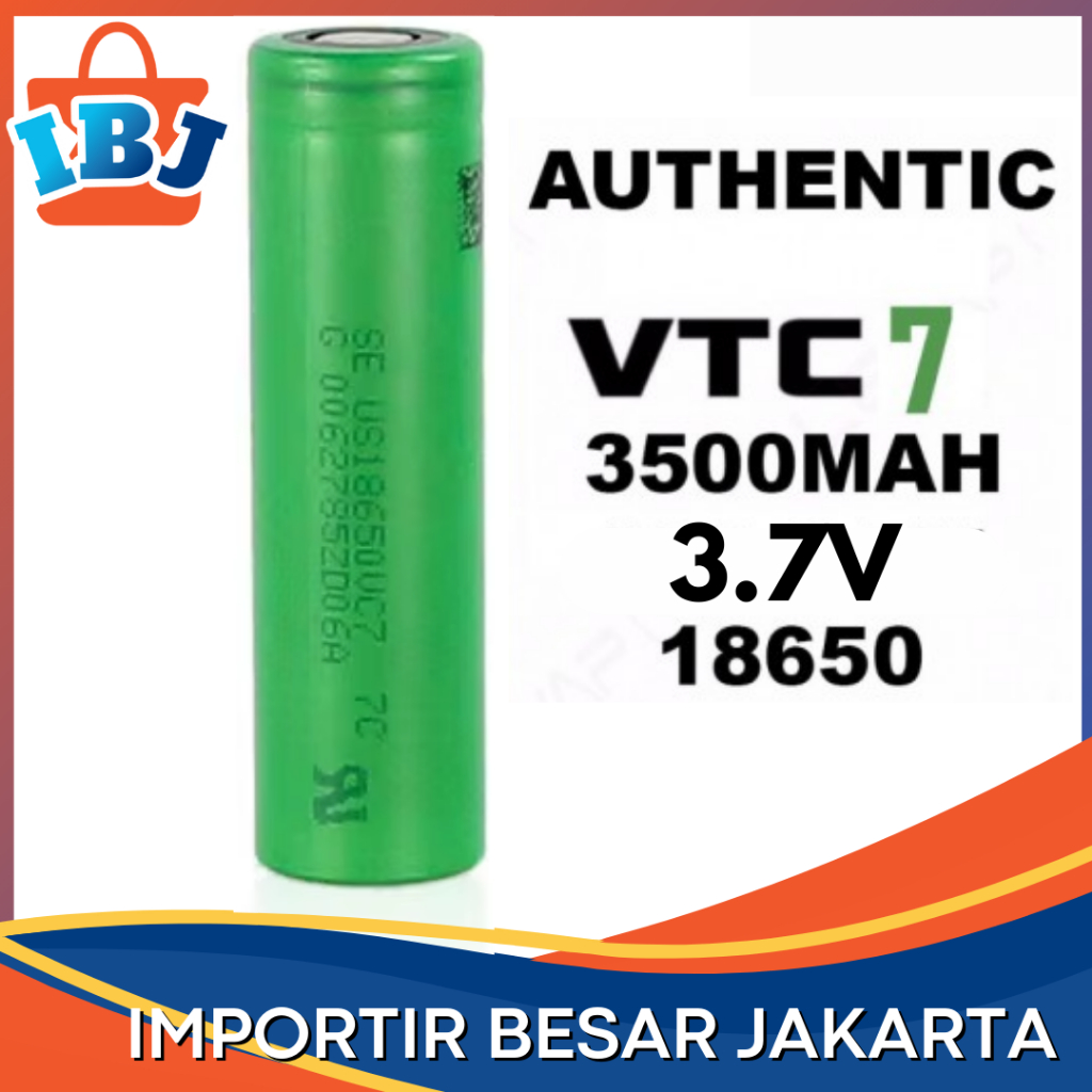 ORIGINAL BATERAI Sony VC7 18650 3.7V 30A 3500mAh Baterai 18650 VC7 SONY AUTHENTIC 100%