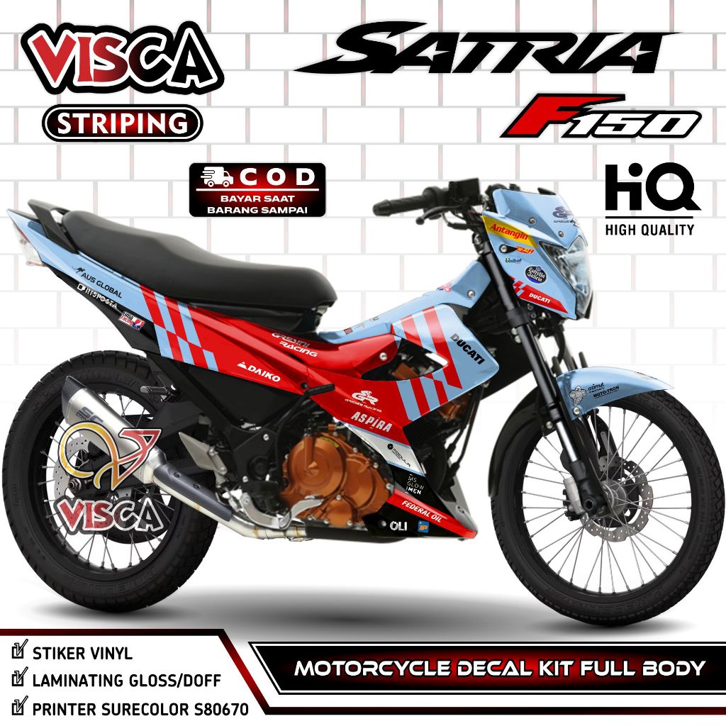 Decal Satria FU Facelift Full Body - Stiker Satria FU Facelift Full Body - Dekal Satria FU Facelift 