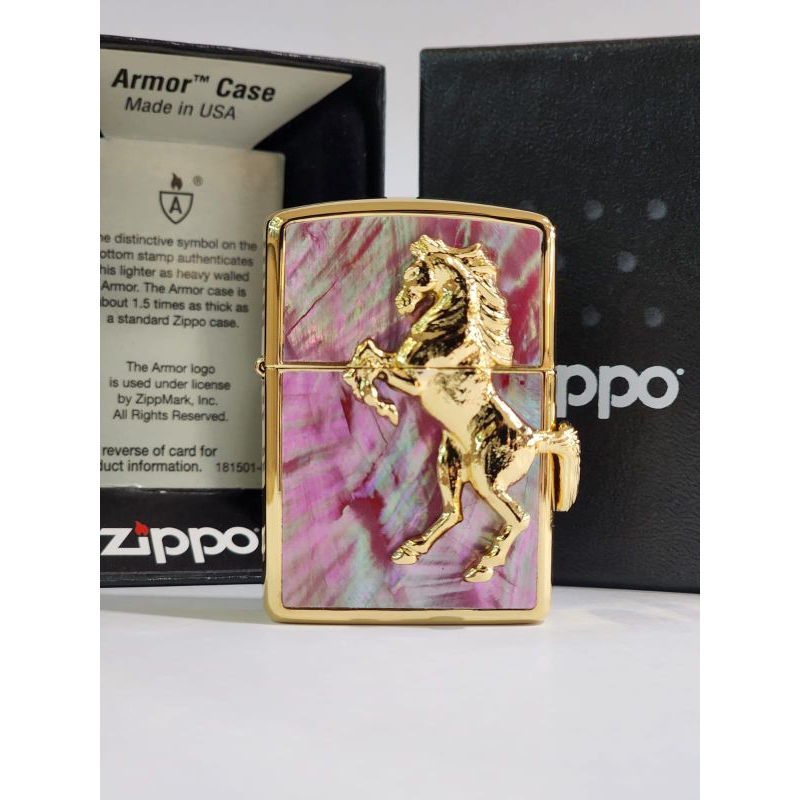 Original Zippo Armor Horse Shell