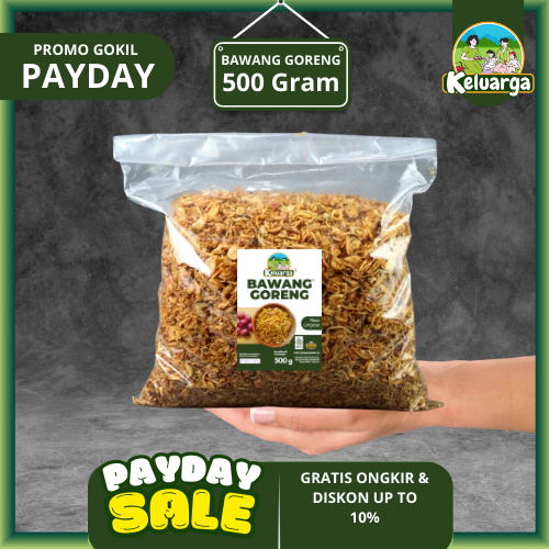 

Bawang Merah Goreng Keluarga 500gr Premium Tanpa Campuran