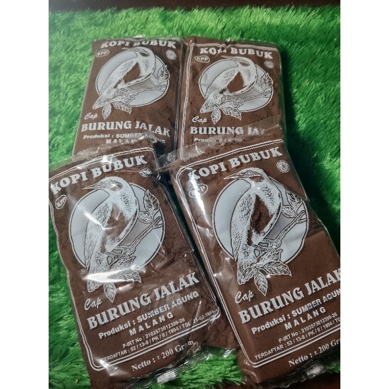 

bubuk kopi jalak murni pahit murah 200gram