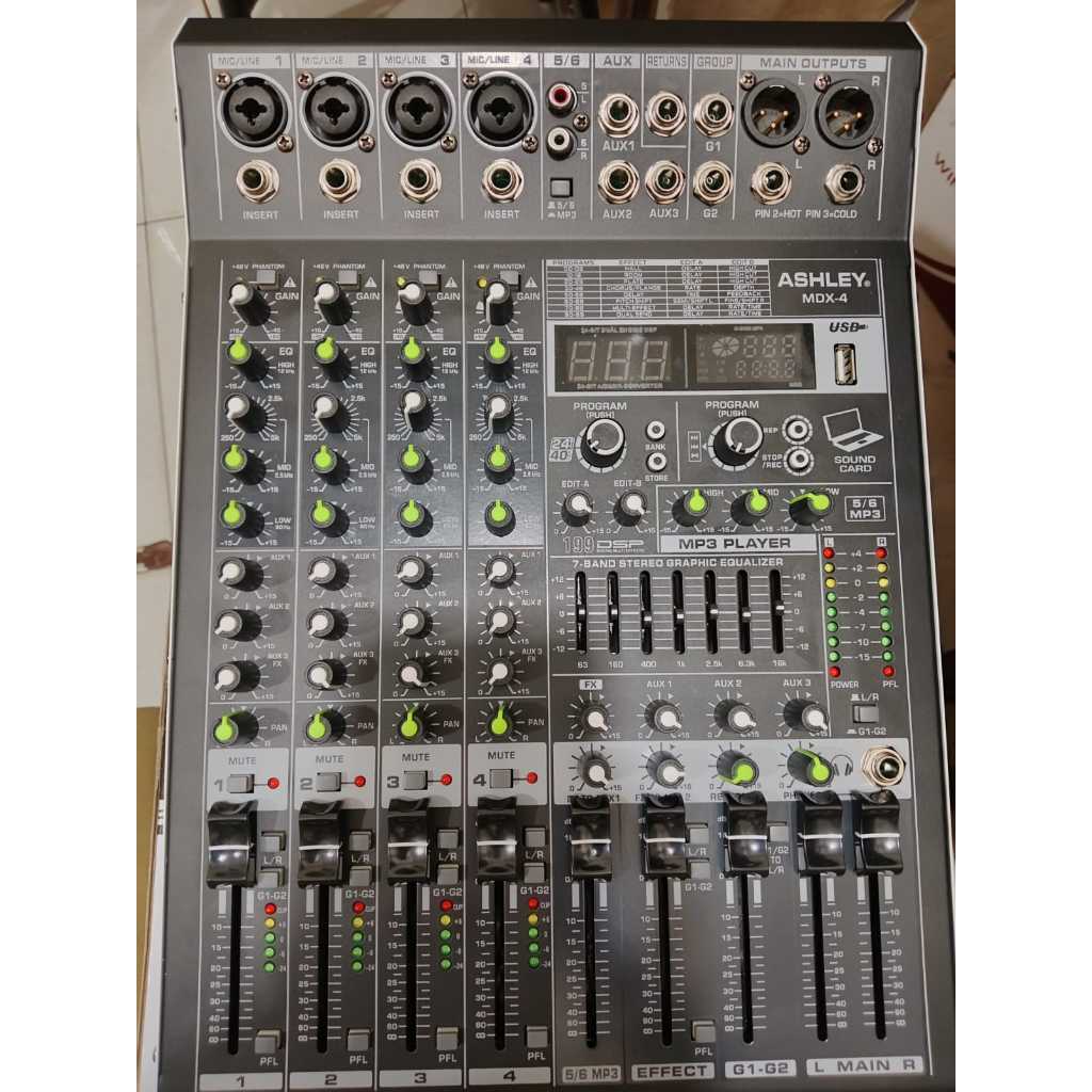 Mixer audio ashley mdx4 mdx 4 serie-mdx original garansi 1 tahun