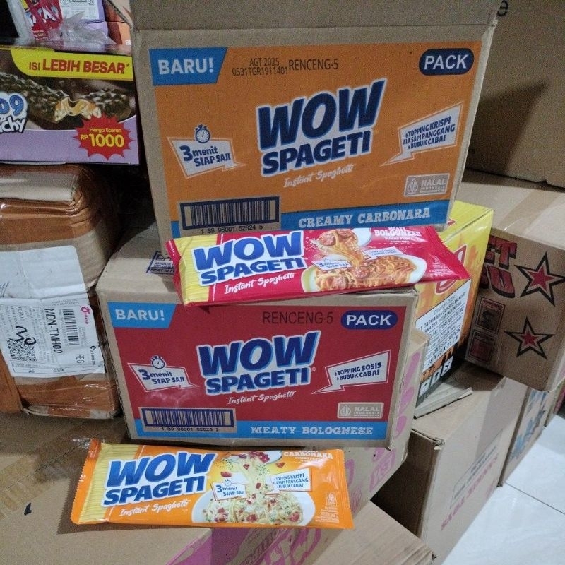 

WOW SPAGRTI INSTANT SPAGHETTI harga 1 pcs@88g