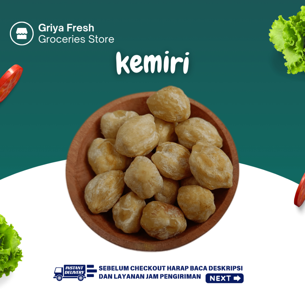 

Kemiri 50 gr - Kirim Instant