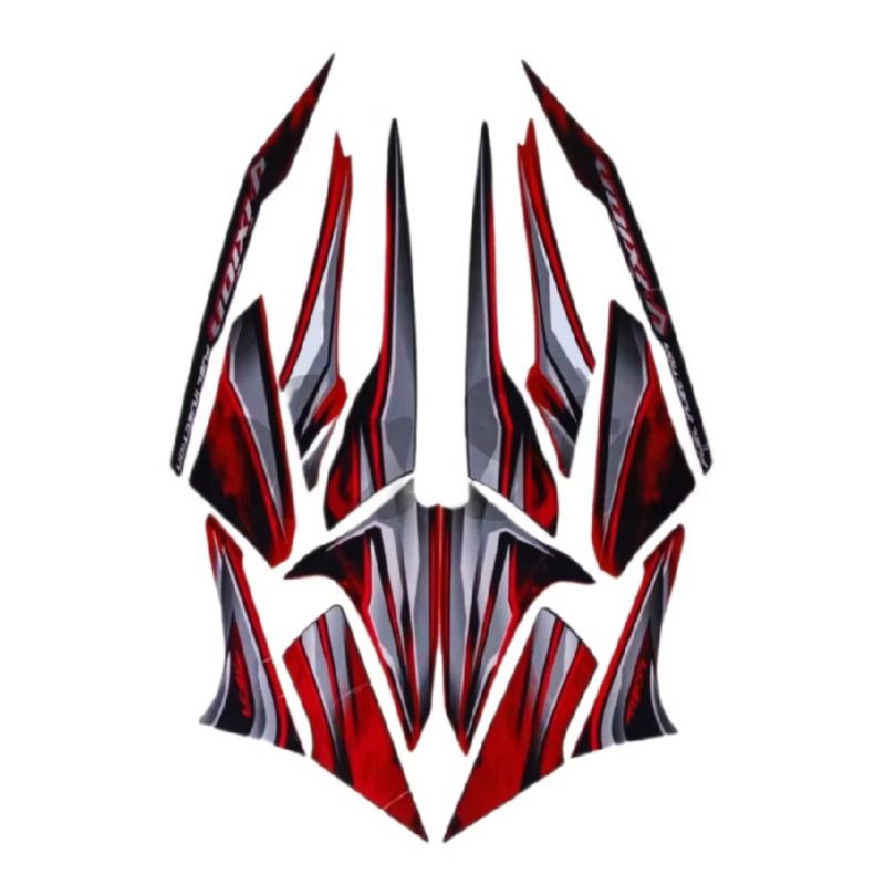 Striping Yamaha Vixion Tahun 2011 2012 Merah hitam
