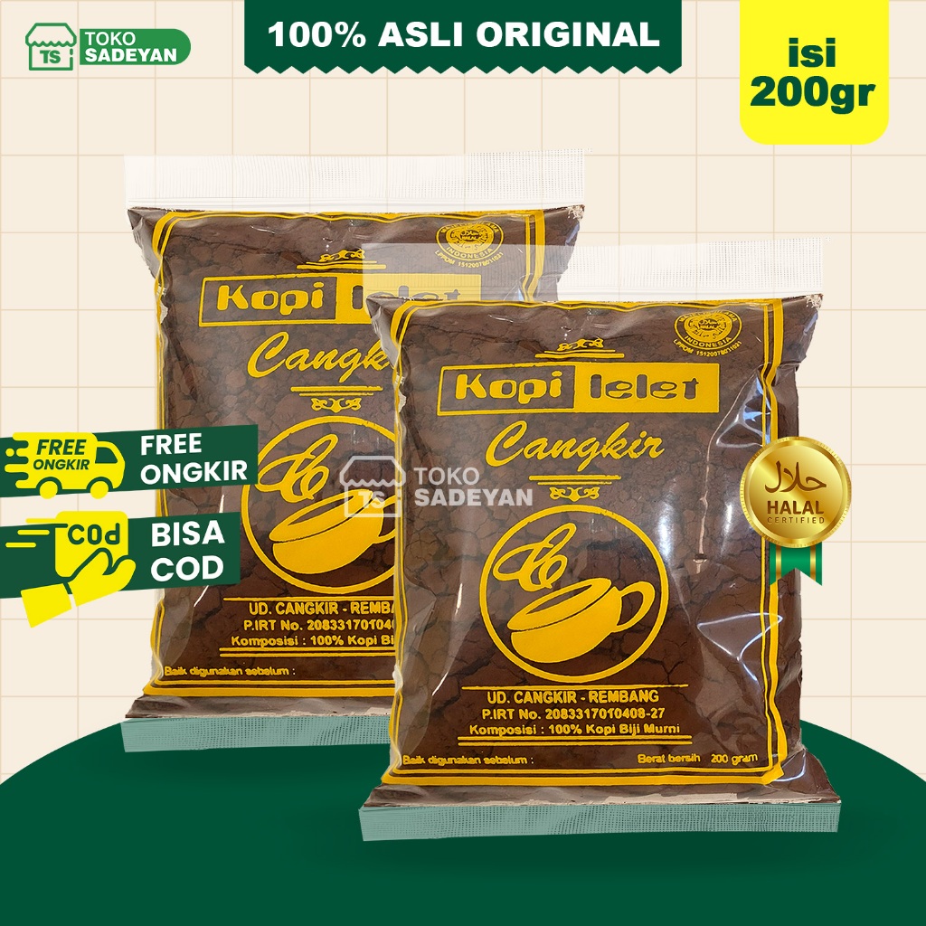 

Kopi Lelet Cap Cangkir 200 Gram Lasem Rembang Original