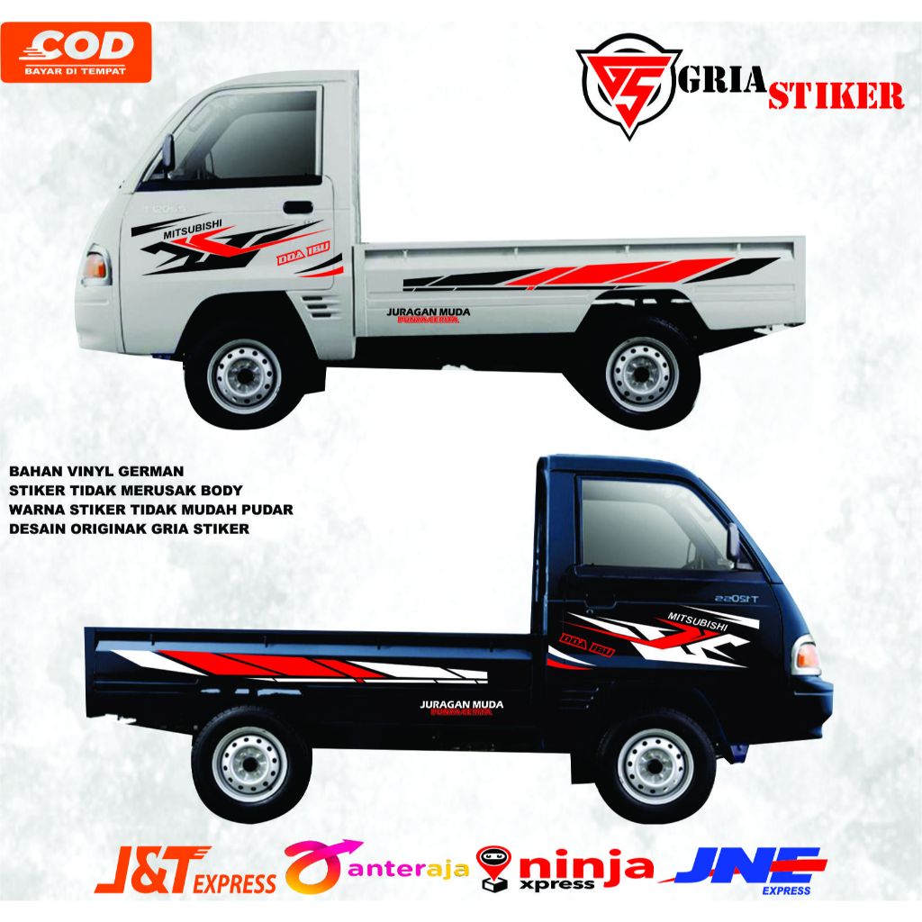 PROMO  STIKER CUTTING MOBIL VARIASI STIKER PICK-UP T120SS STICKER BODY SAMPING PICK UP T120SS