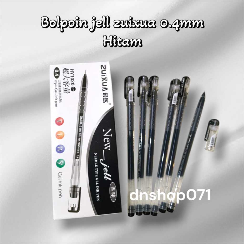 

Bolpoin Apel Pen Gel Zuixua New Jell 0.4 mm HY1020 (ISI 12)