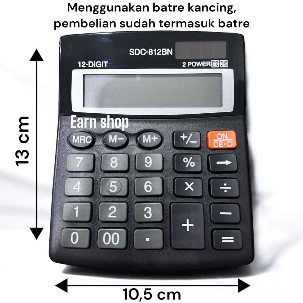 

Kalkulator SDC-812BN 12 Digit / 2 Power SDC - 812 BN