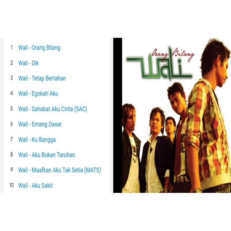 wali cd album orang bilang 2008